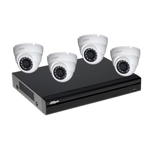 ΠΑΚΕΤΟ CCTV 4 HDCVI ΚΑΜΕΡΩΝ ΠΑΡΑΚΟΛΟΥΘΗΣΗΣ ΜΕ ΚΑΤΑΓΡΑΦΙΚΟ HDCVI 2.0 MEGAPIXEL