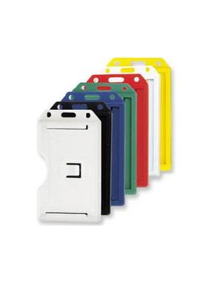 CARDHOLDER SOLID OPEN DOUBLE-VERTICAL/BLUE