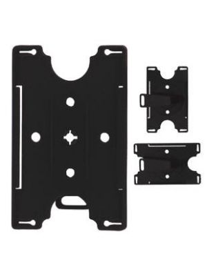 CARDHOLDER SOLID OPEN-CLIP/BLACK