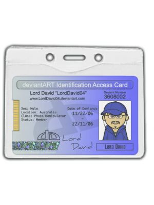 EASY CARDHOLDER SLOT-CHAIN HOLES HORIZONTAL