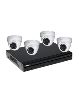 CCTV PACKET 4 HDCVI MONITORING CAMERAS WITH VIDEO RECORDER HDCVI 2.0 MEGAPIXEL