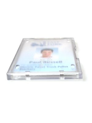 ENCLOSED BADGE PRIZON HOLDER SINGLE USE - H-EN-CLPDCLOCKS