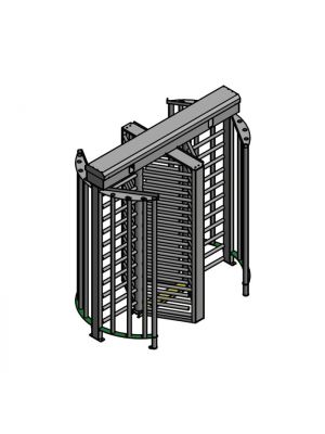 TURNSTILE 3 WINGS DOUBLE FULL-HEIGHT PAINTED OR INOX T-2500D