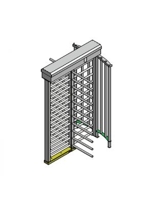 TURNSTILE 4 WINGS DOUBLE FULL HEIGHT PAINTED OR INOX T-2500K