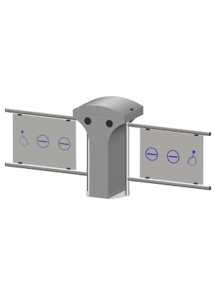 TURNSTYLE WING GATES OZAK 705-Β/D St.-DOUBLE ELECTROSTATIC PAINT