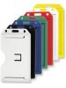 CARDHOLDER SOLID OPEN DOUBLE-VERTICAL/BLUE