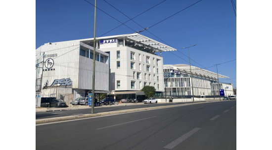 Access control and safe evacuation system with turnstiles and X-Ray at ATHENS HEART
